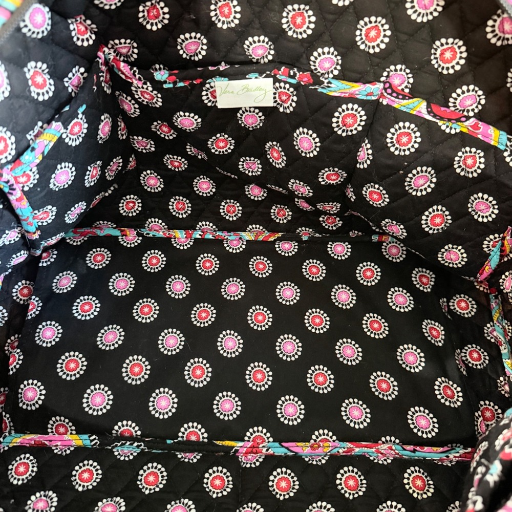 Vera Bradley Parisian Paisley 3 Piece Travel Set Weekender and Cosmetic Bags - Picture 8 of 16